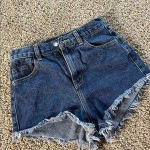 Prettylittlething denim shorts